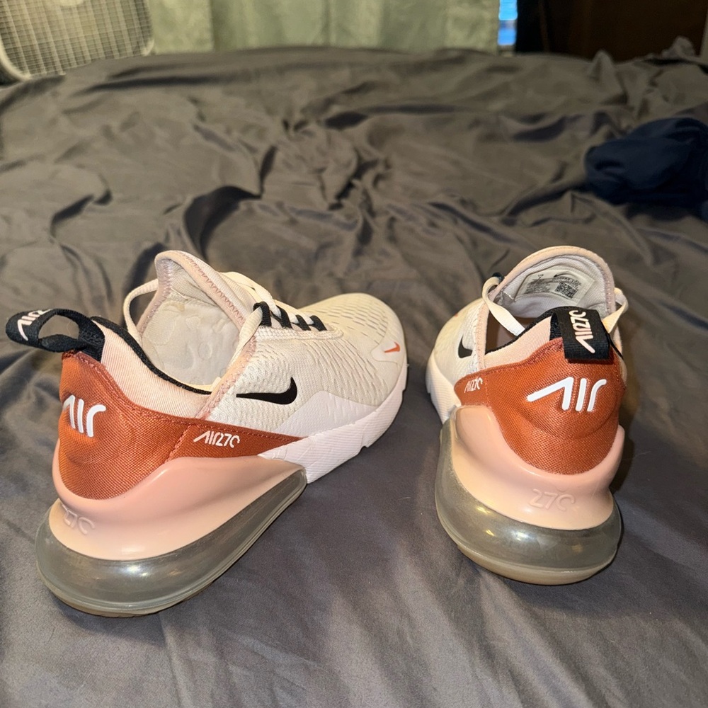 Nike Air Max 270 in White and Orange